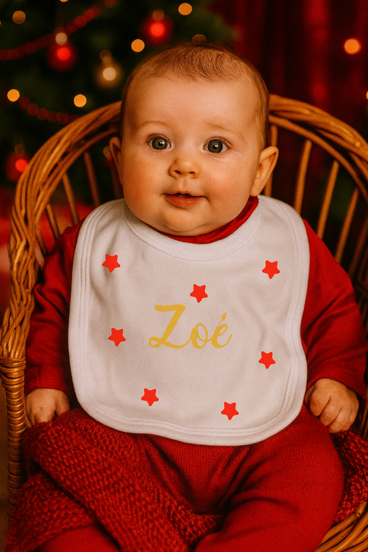 Bavoir  Noël | Étoiles ⭐️