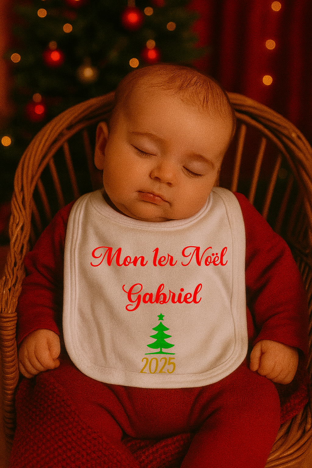 Bavoir 1er Noël | Sapin