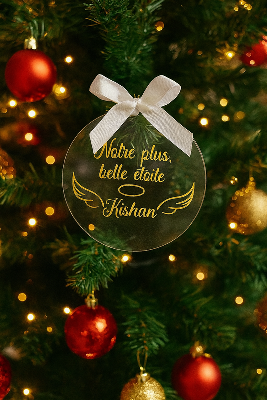 Boule acrylique plate _ Nos étoiles