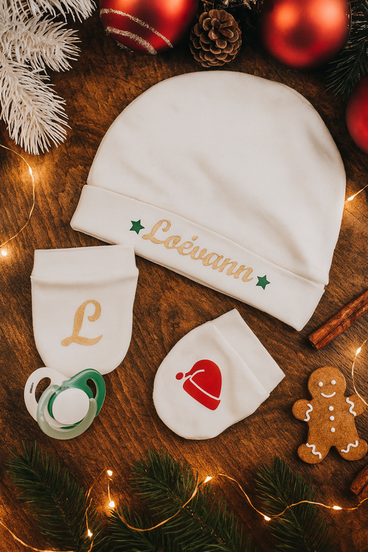 Bonnet Moufles de Noel | Chapeau