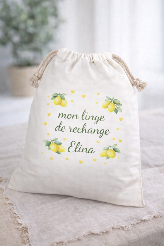 Pochon vêtement | Citron 🍋