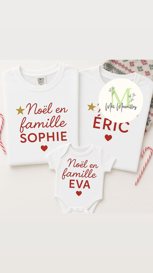 Tee shirt famille | Noël en famille