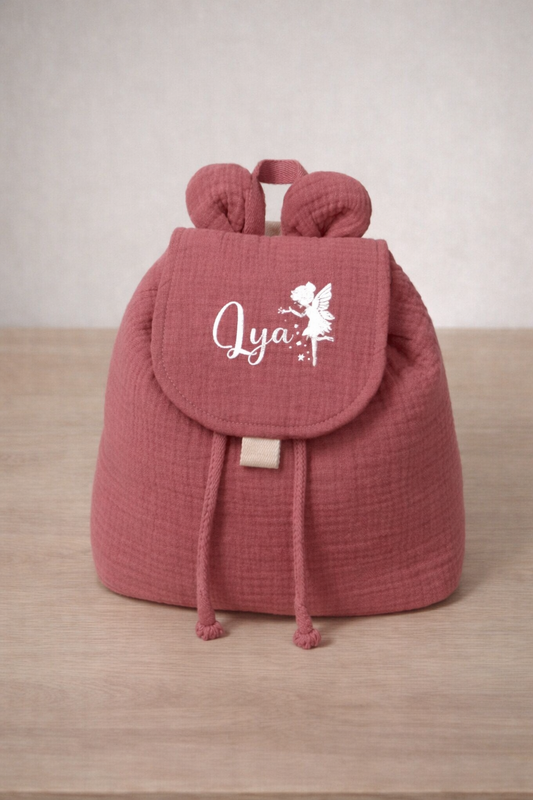 Pré commande pour Mai | Sac gaze framboise