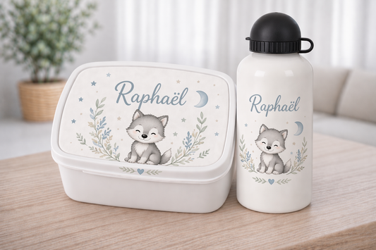 Gourde et/ou Boîte à goûter | Petit Loup 🐺