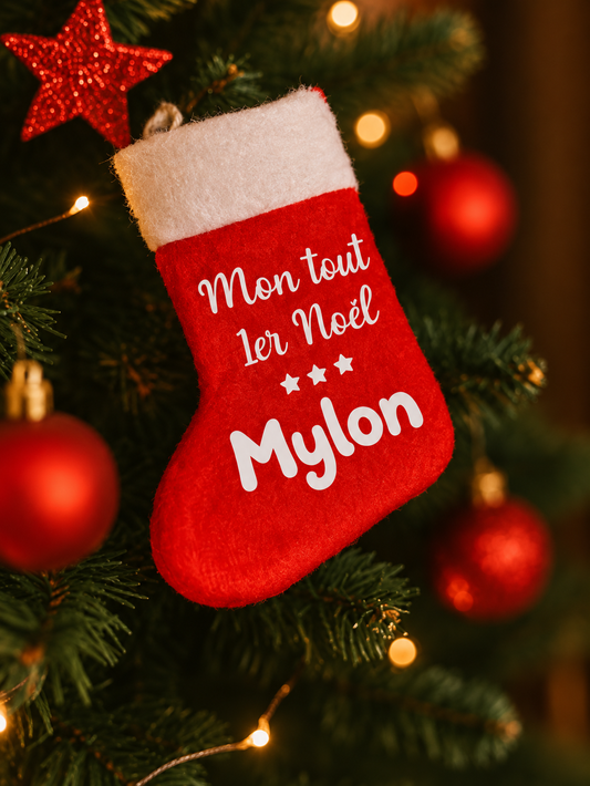 Mini chaussette 1er Noël 🎅