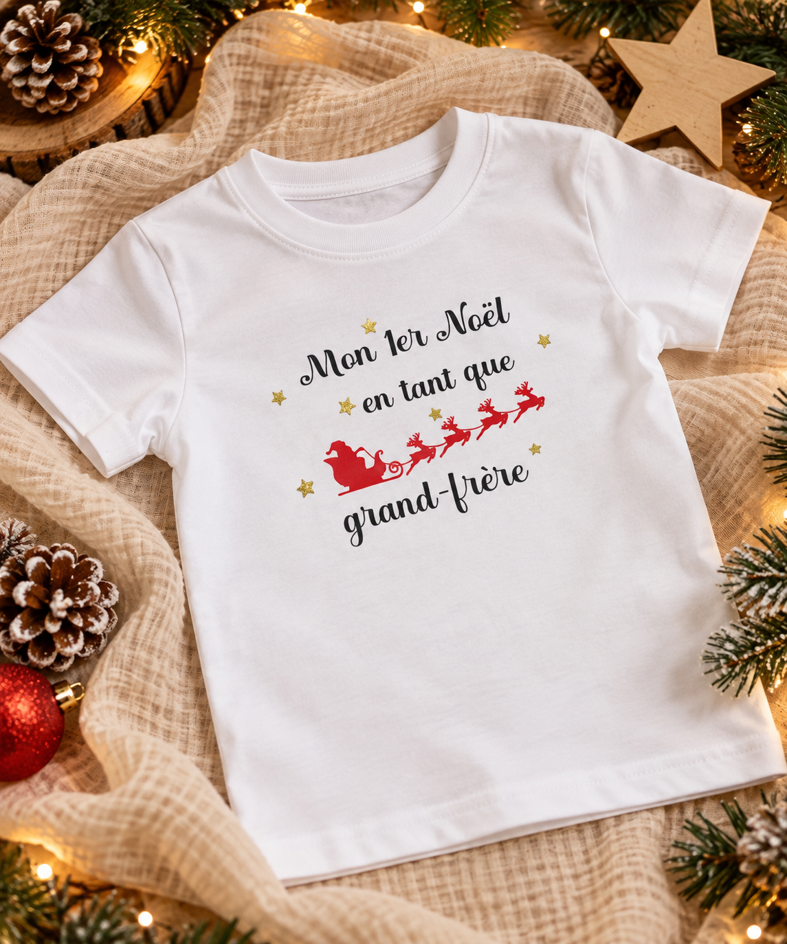Tee Shirt de Noël | Traîneau