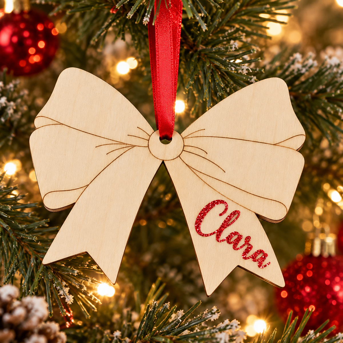 Nœud de Noël en bois