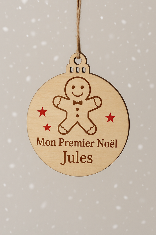 Boule plat en bois | Bébé pain d’épice