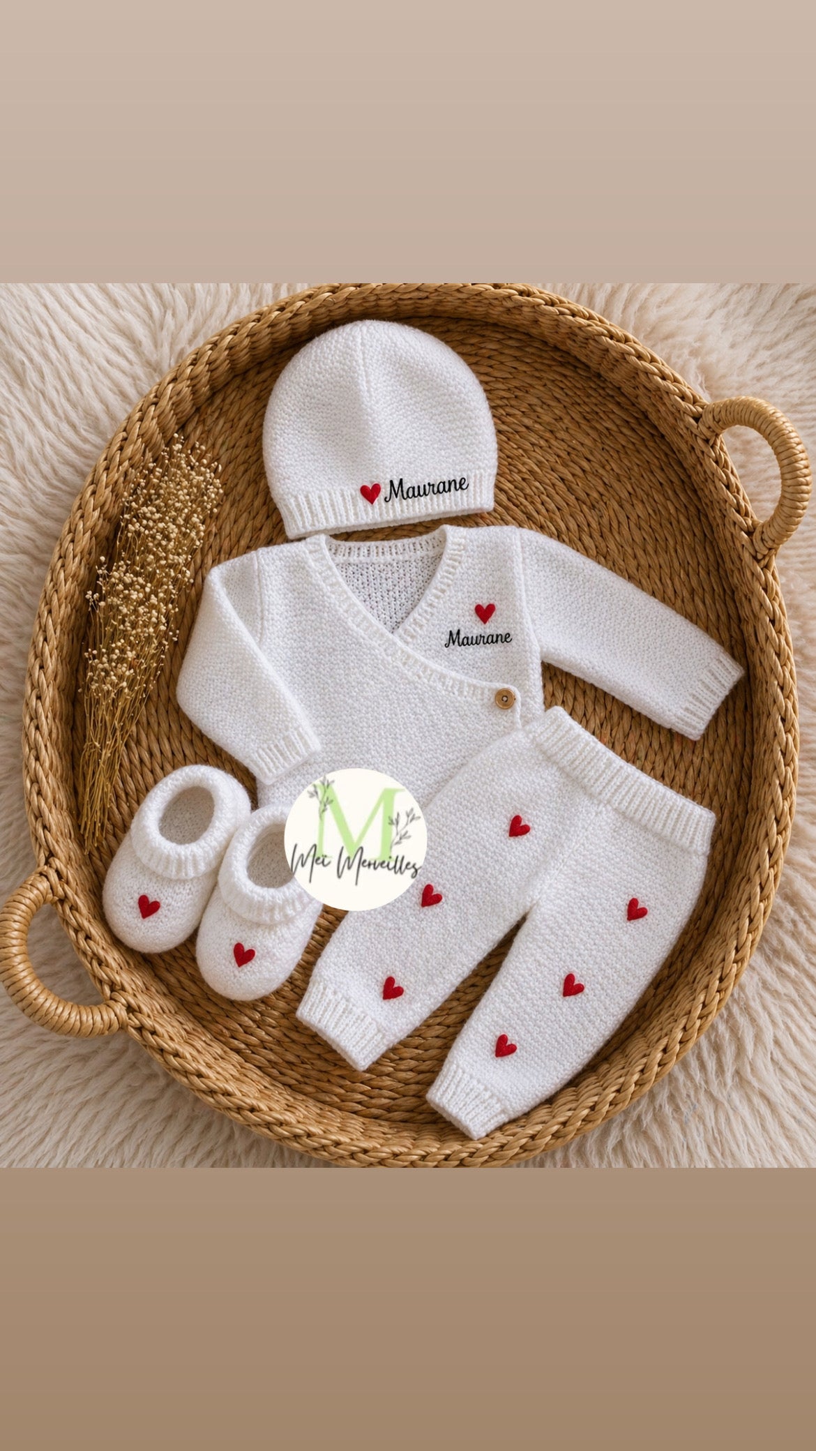 Précommande pour  fin août 🤍 Tenue en maille BLANCHE
