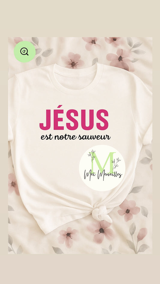 Tee shirt Chrétien |  Jesus sauveur