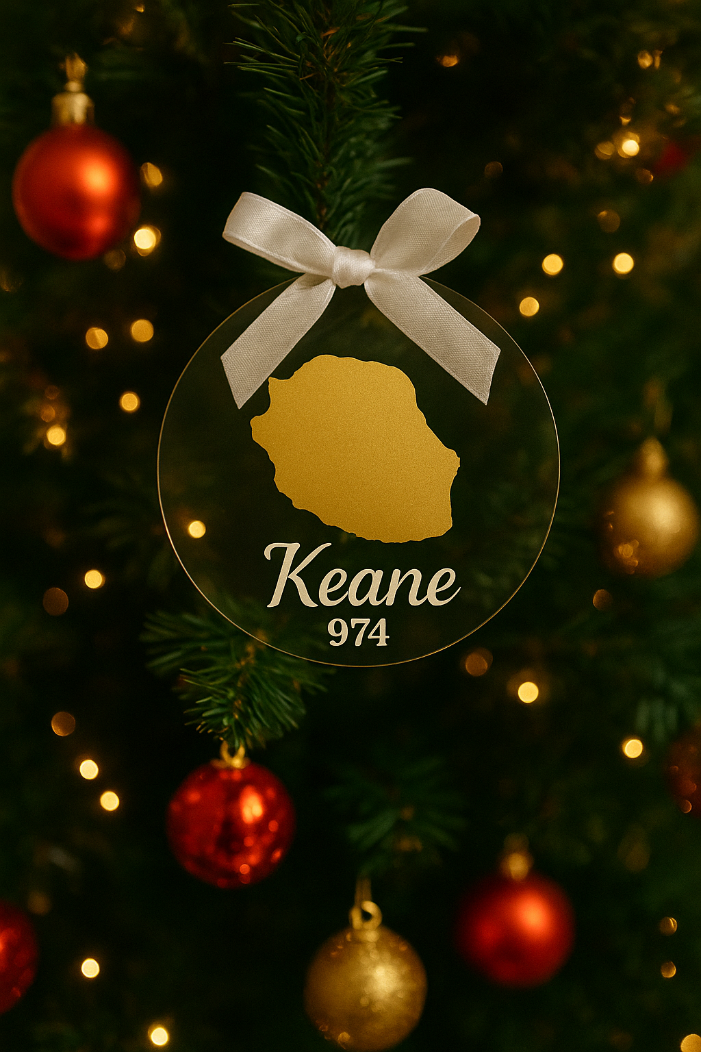 Boule acrylique plate _ 974