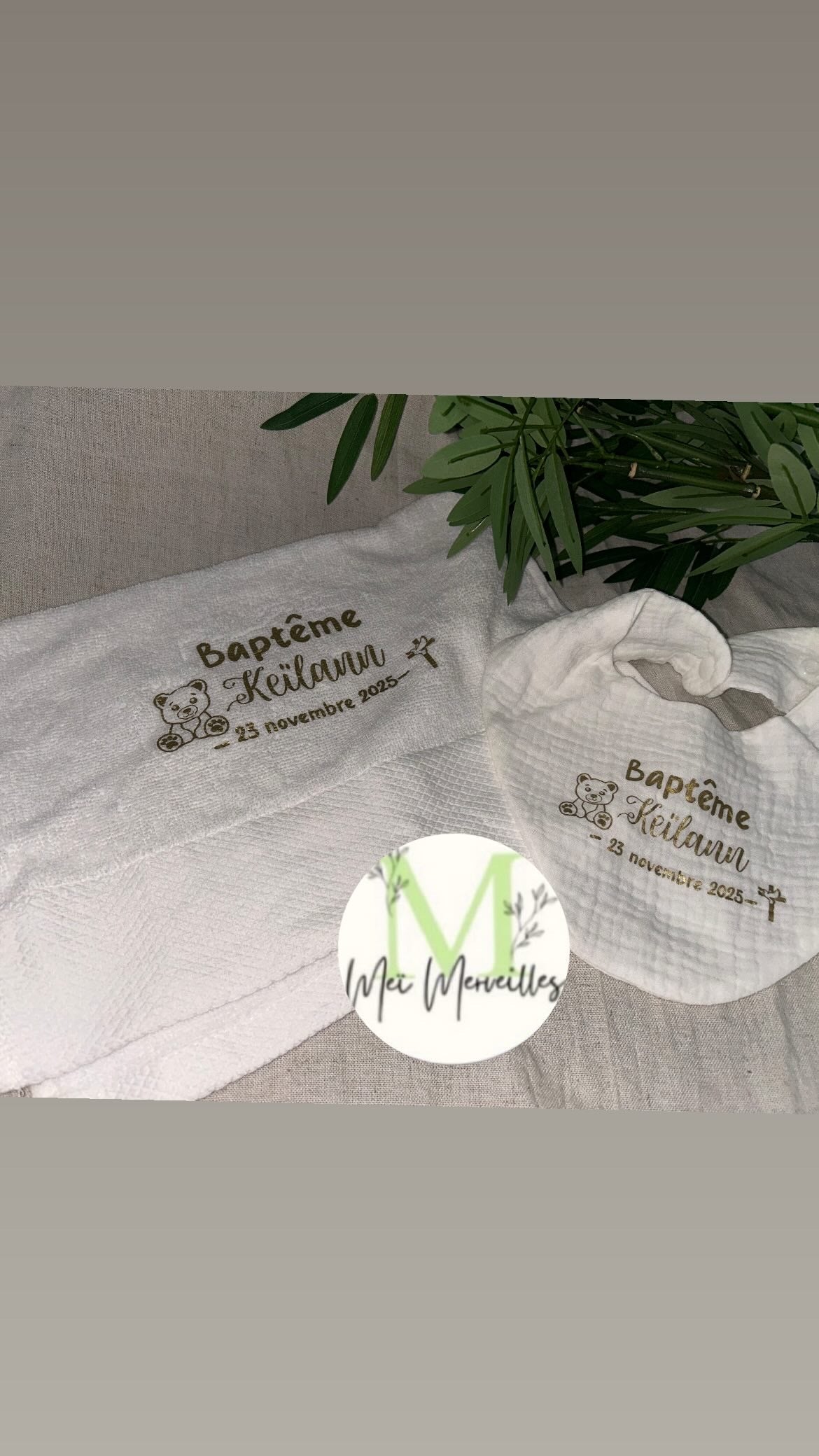 Complet baptême | Thème Ourson