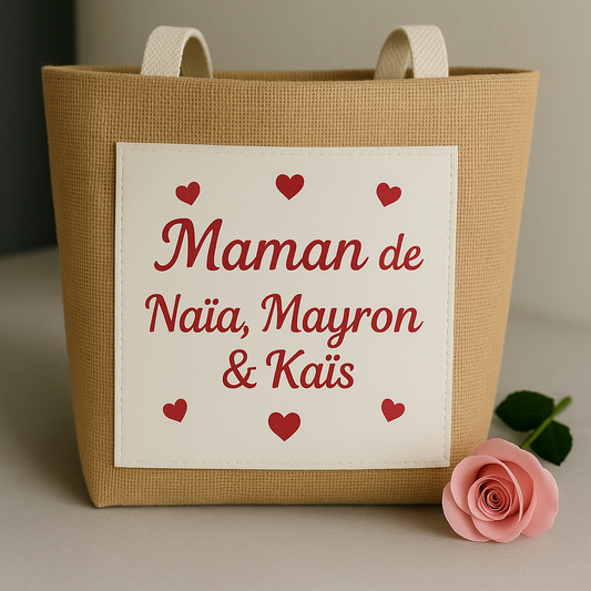 Sac en jute | Maman de .. ✨