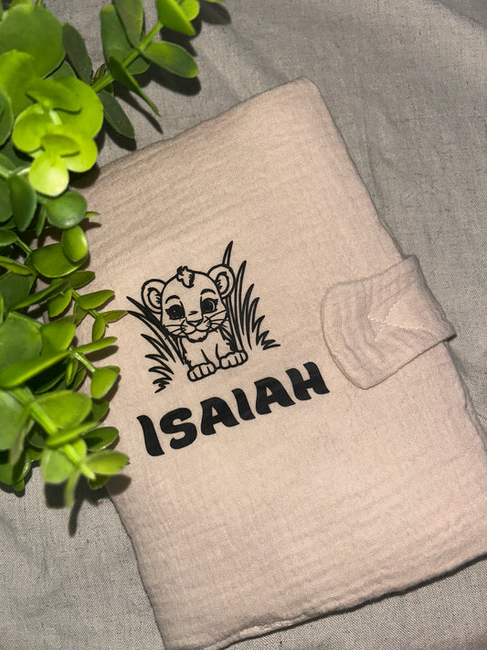 Protège carnet de santé | Beige à personnaliser