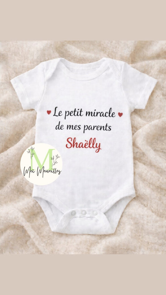 Body Bébé petit miracle