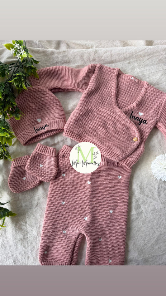 Précommande pour FIN JUIN 🤍 Tenue en maille FRAMBOISE