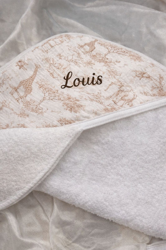 Cape de bain | Safari Beige à personnaliser