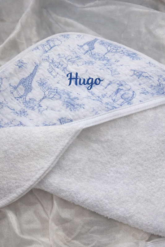 Cape de bain | Safari Bleu à personnaliser