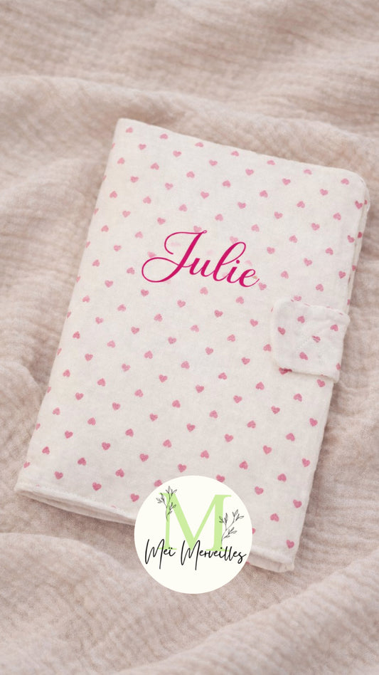 Protège carnet de santé | Plein de cœur rose 🩷