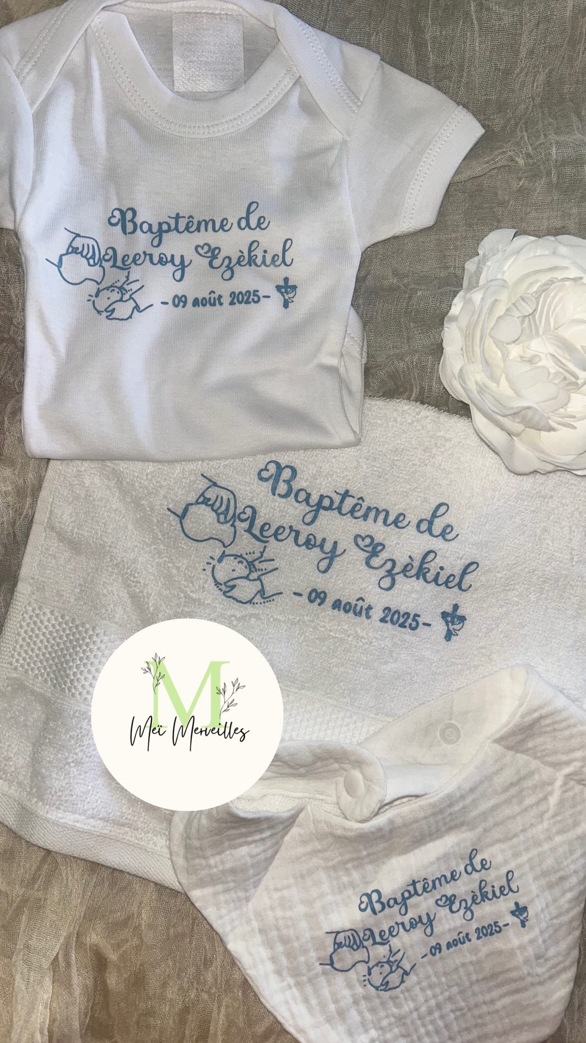 Complet baptême | Thème Eau bénite