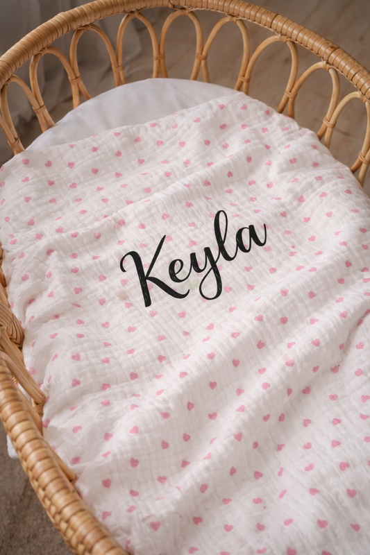 Couverture | plein de cœur ROSE