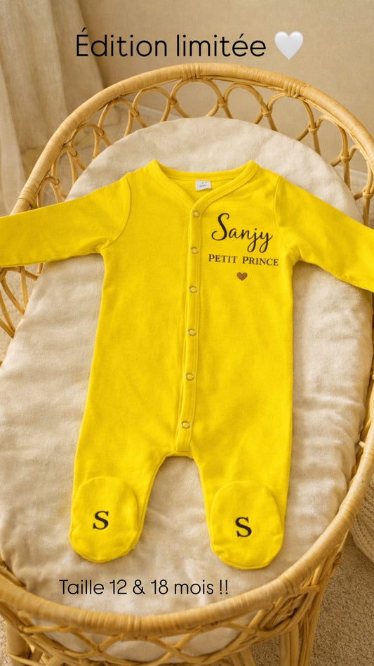 [ Édition limitée ] Pyjama 12-18 mois | Jaune