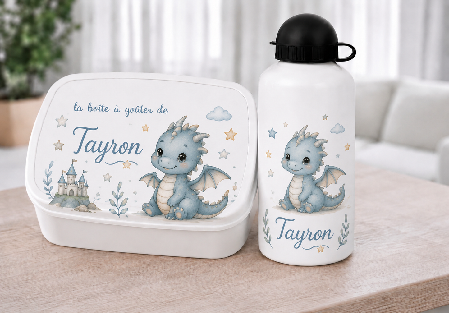 Gourde et/ou Boîte à goûter | Dragon 🐉