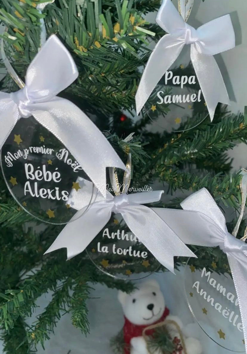 Boule acrylique plate _ Pack pour la Famille