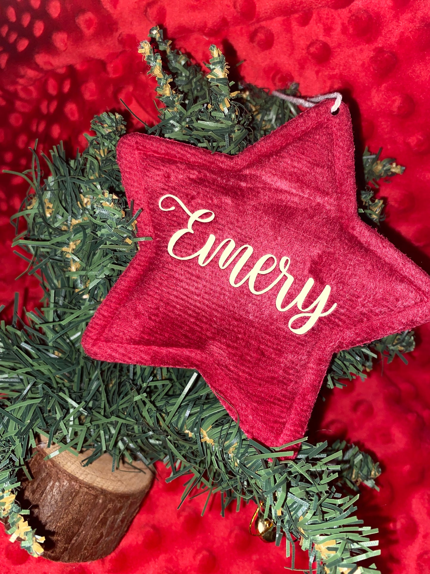 Étoile velours | Rouge à personnaliser