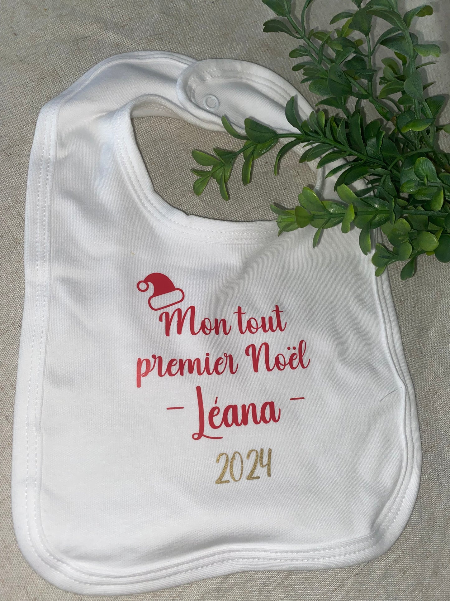 Bavoir  Noël | Chapeau de Noël