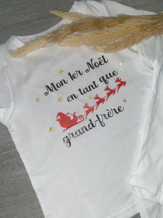 Tee Shirt de Noël | Grand frère ou Grande Soeur