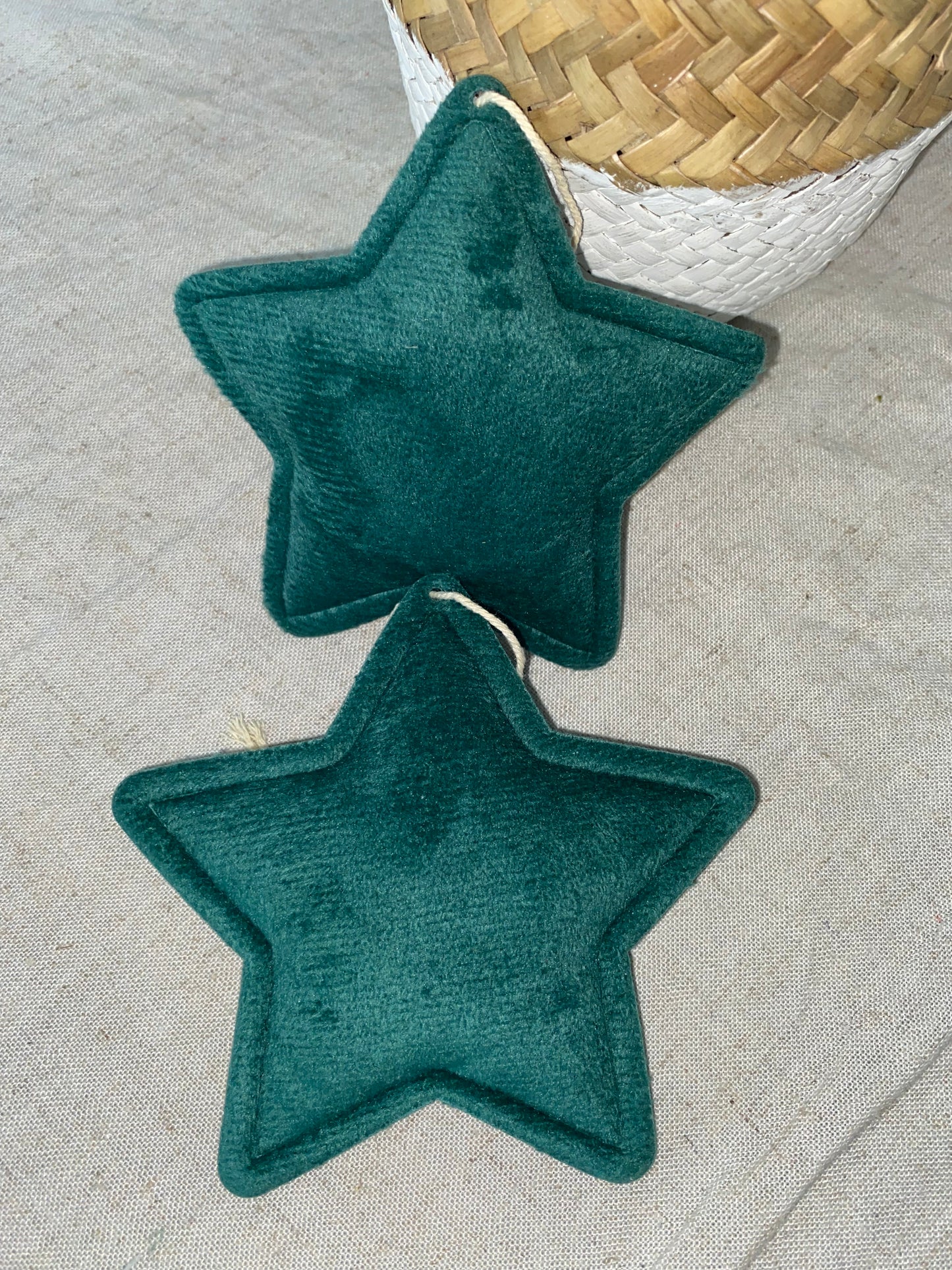 Étoile en velours à personnaliser | Vert