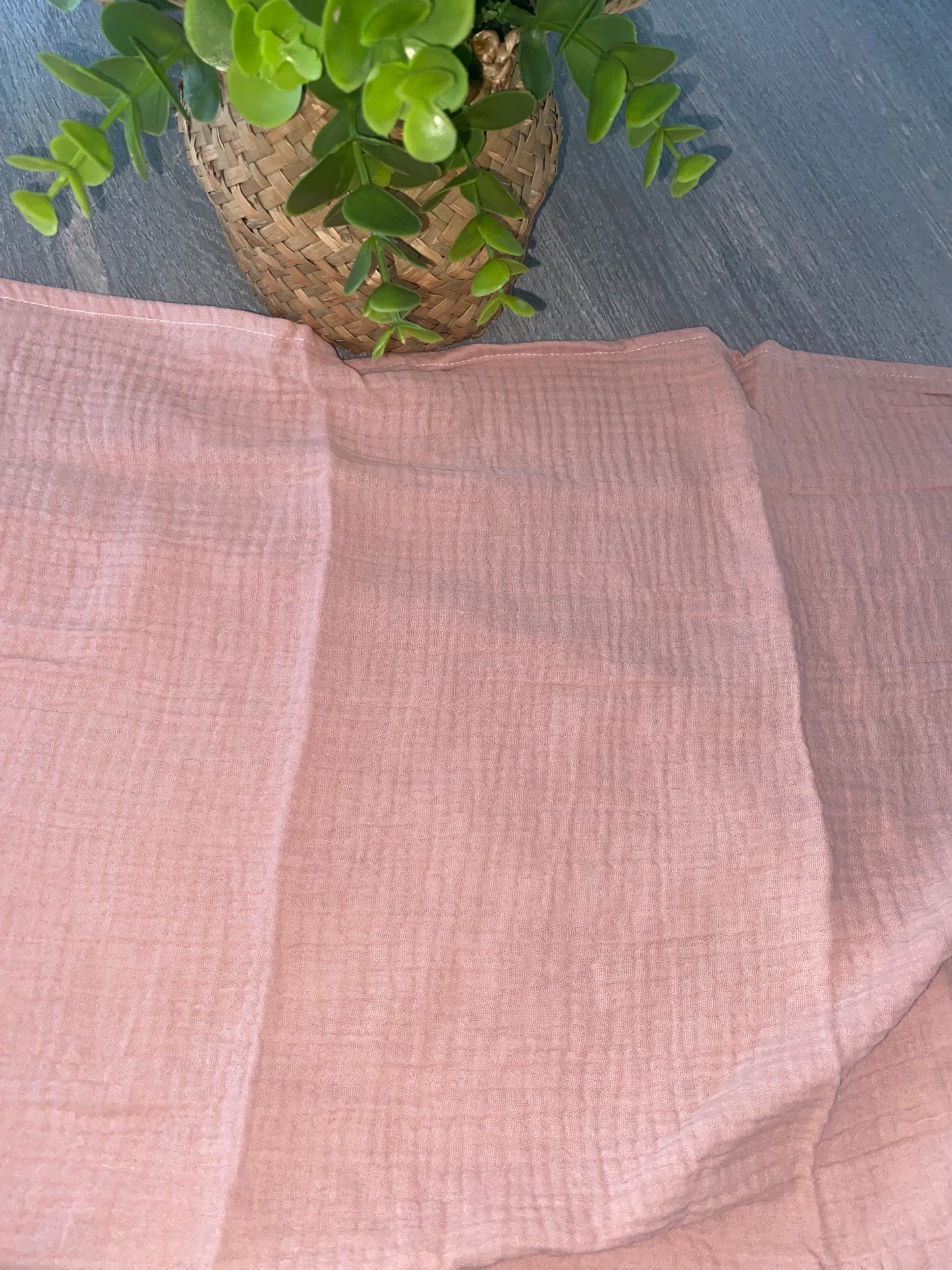Lange Gaze de Coton | Vieux rose à personnaliser
