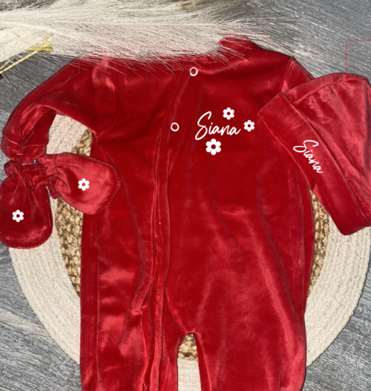 VELOURS rouge | Fleur
