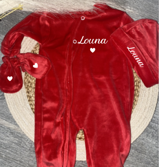 VELOURS rouge | Coeur