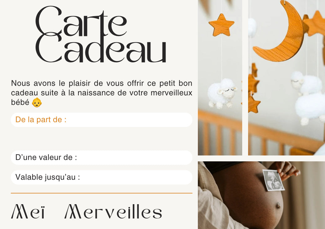 Carte cadeau de Meï Merveilles
