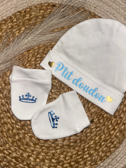 Dispo de suite | Bonnet Moufles P’tit doudou