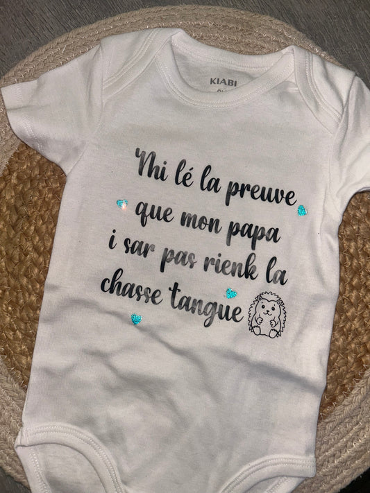 Dispo de suite | Body chasse tangue  (taille 9 mois)
