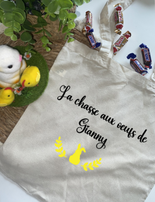 Tote bag 🐣 Chasse aux oeufs
