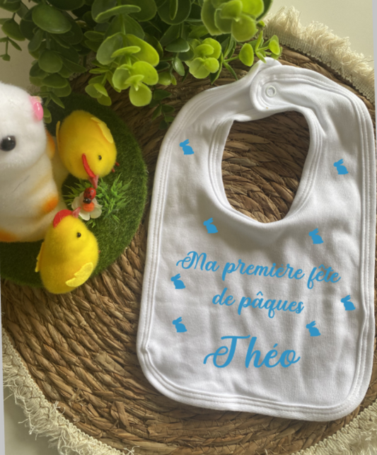 Bavoir 🐣 Plein de lapins (2)