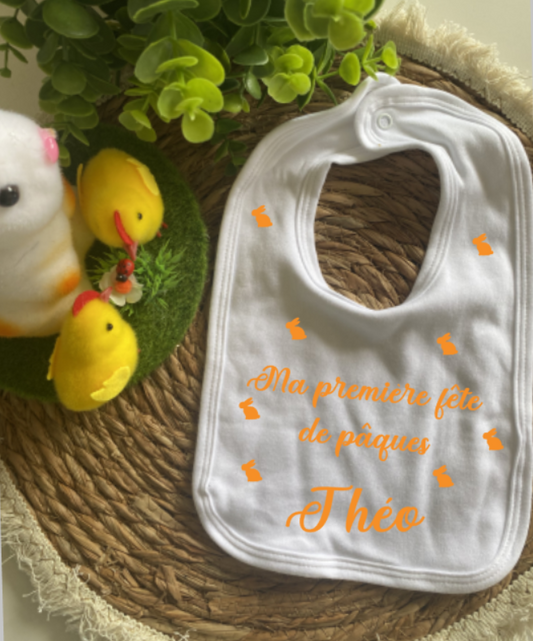 Bavoir 🐣 Plein de lapins (3)