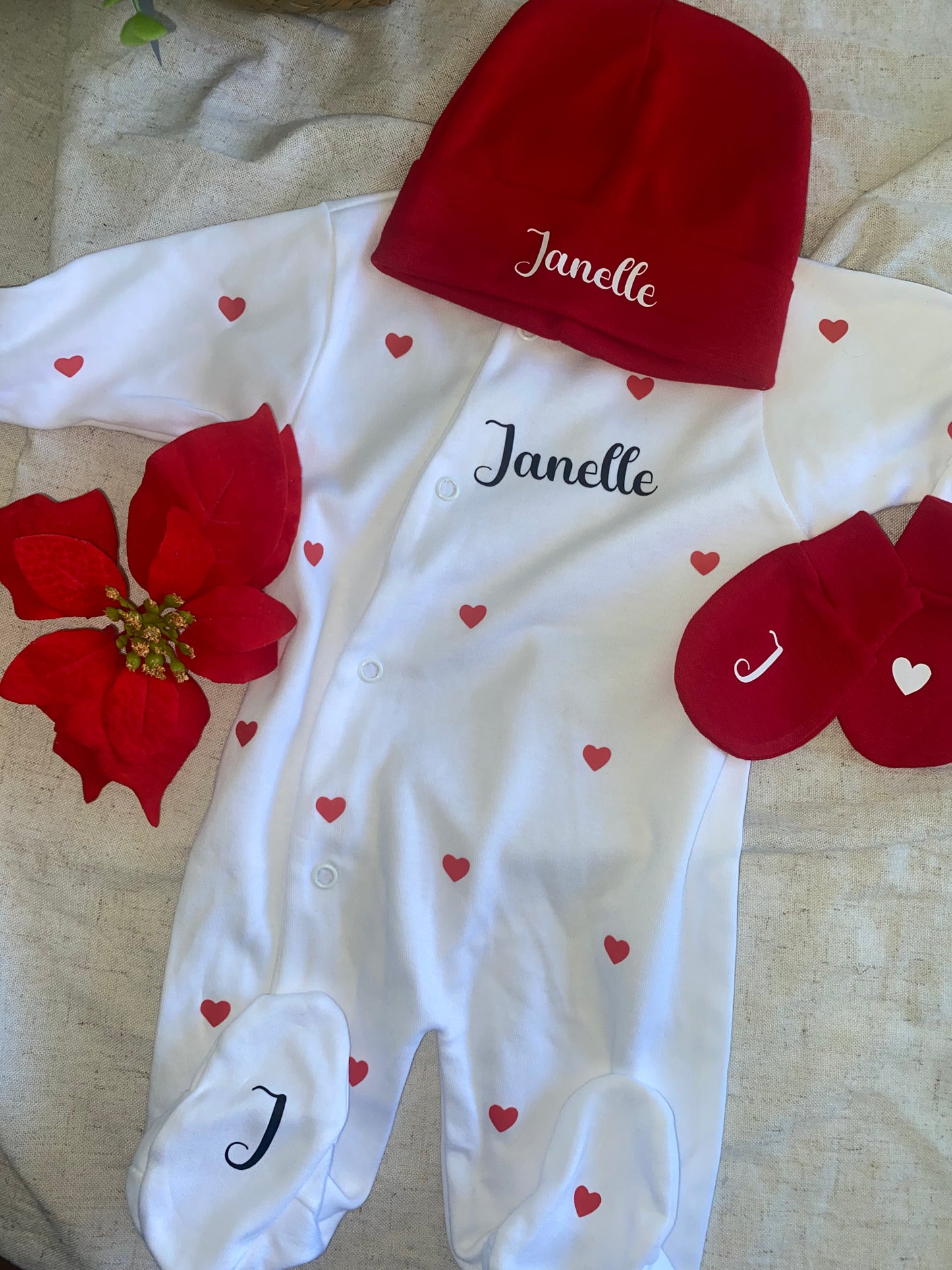Tenue naissance | Cœur | COTON