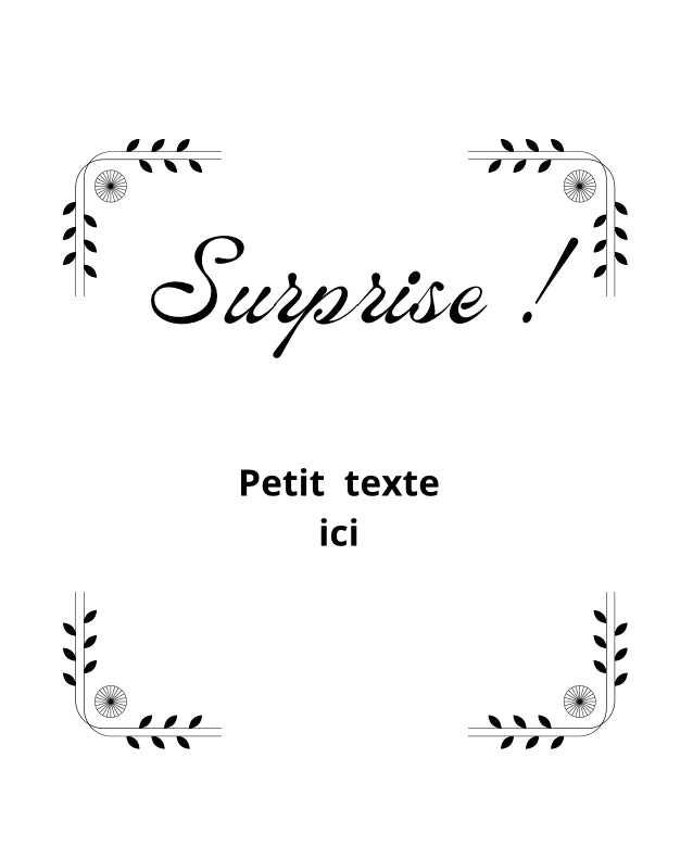 Carte à gratter | Fleur doré