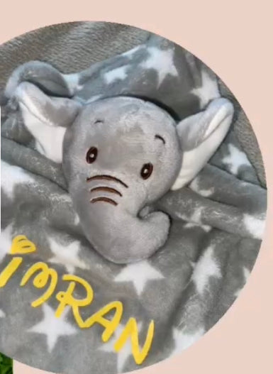 Doudou éléphant étoilé