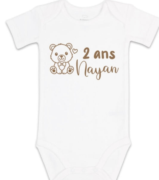 Body anniversaire | Ourson