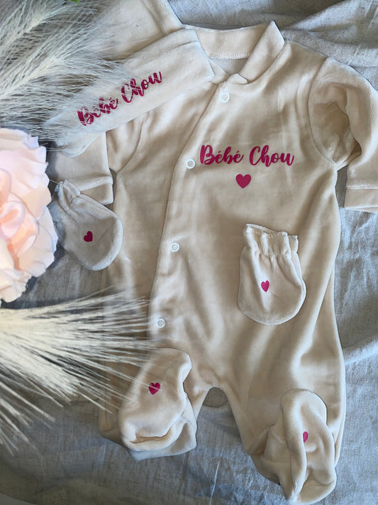 VELOURS beige | Coeur