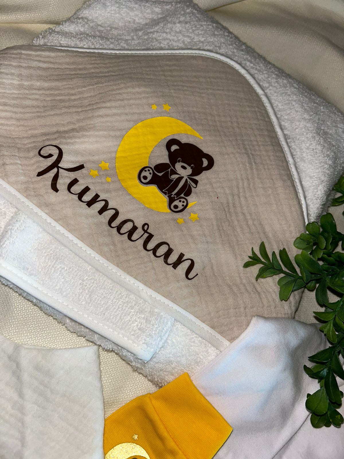 Cape de bain | Beige à personnaliser