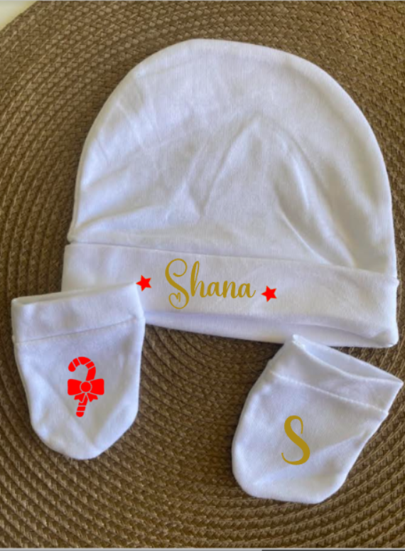 Bonnet Moufles de Noel | Sucre d'orge